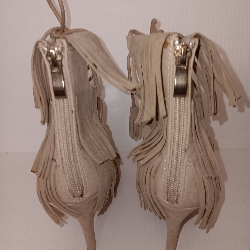 ADRIANA NEW YORK HILDA FRINGES/TASSELS HEELS - Picture 8 of 15